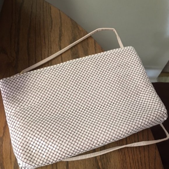 Whiting & Davis International Handbags - Whiting and Davis International  Metal Mesh PINK Evening Bag